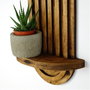 Hanah Home Raf269 Estante de Pared Nogal